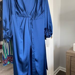 Beautiful satin blue dress